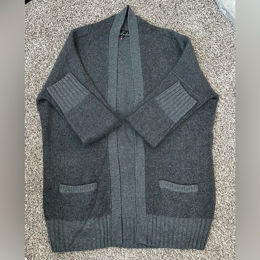 ARITZIA Talula Lenox Cardigan (charcoal mix)